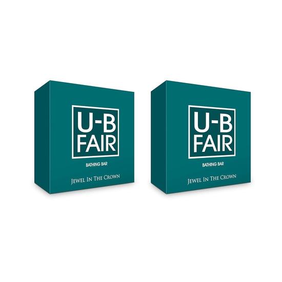 

U-B Fair Мыло для ванны Питающее Вашу кожу ежедневно глицерином, алоэ вера, кокосовым маслом и миндальным маслом | Мыло для ванны 150 г (Пакет из 2)