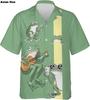 Funny 3D Print Frog Graphic Hawaiian Shirts For Men Loose Short Sleeve Mens Casual Beach Button Up Shirts Tops Unisex Clothes