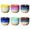 Ofenbrand China Keramik Teetasse Töpferei Jianzhan Trinkgeschirr Temmoku Glasur Porzellan Kung Fu Tassen Set für Wasser Latte Milch