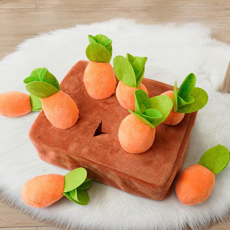 Baby Plush Pull Out Carrot Interaction Toys Cotton Montessori Radish Game Recognizing Educational Toys For Children 0-3Y Gift