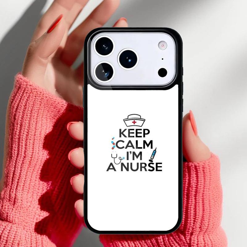 

Medicine Keep Calm I m Nurse Phone Case for iPhone 17 Air 16e 15 14 13 Pro Max Back Cover for 12 11 Pro Coque iPhone 16 Pro Max