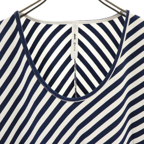 unused glamb made in Japan Border Pattern Short sleeve T-shirt 1 Women Used