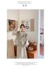 Korean Casual Workwear Vest & Skirt Set - Women's Spring/Autumn 2025 Three-Piece Outfit with Round Neck Long Sleeve Top.