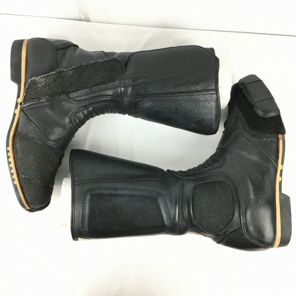 Bottes d'équitation moto vintage Plicana Noir Taille 24.0-24.5cm(UTILISÉ)