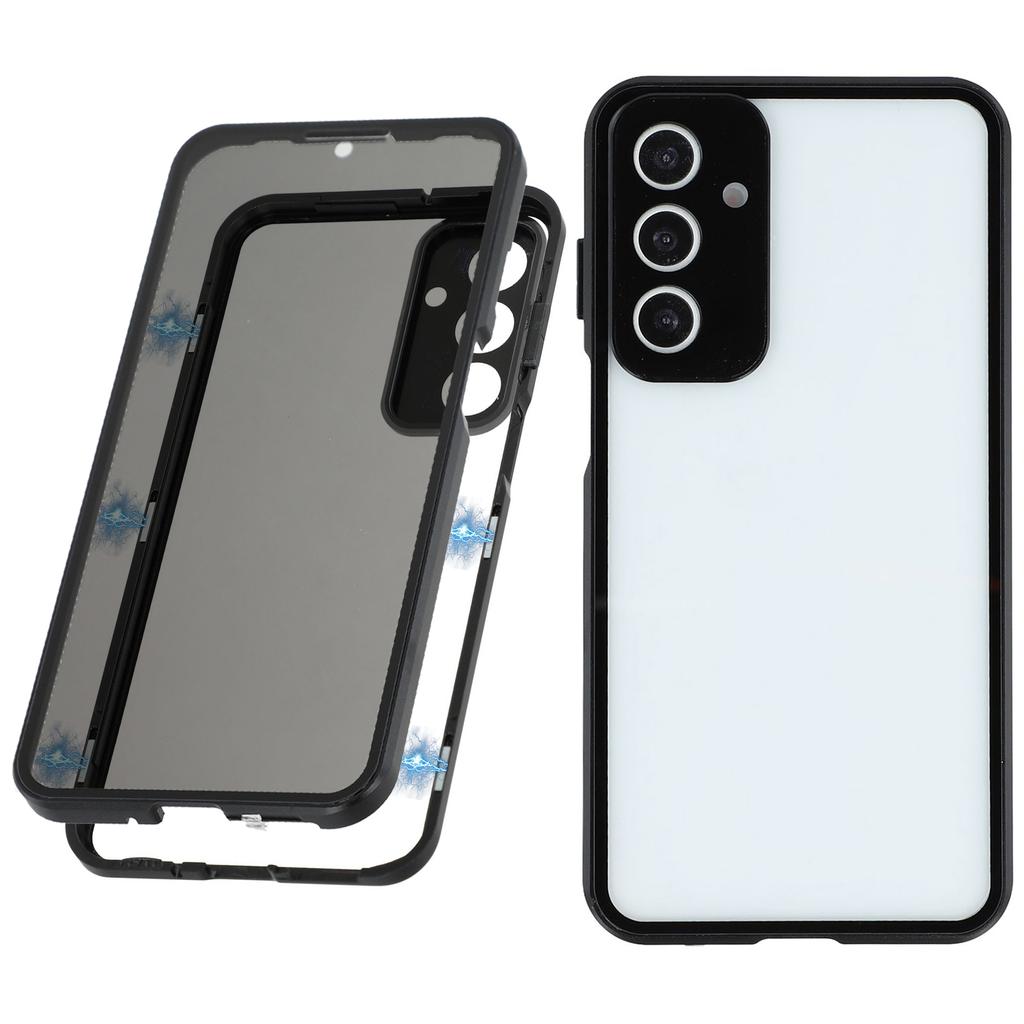 For Samsung Galaxy A16 5G/4G Case with Anti-Spy Screen Protector/Lens Film Tempered Glass Metal Phone Cover