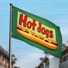1pc Multi-Size Optional Vivid Hot Dog Flags - Outdoor Decor Made of Colorful Polyester for Farmhouse, Backyard And Hallway Decor, No Electricity Requi