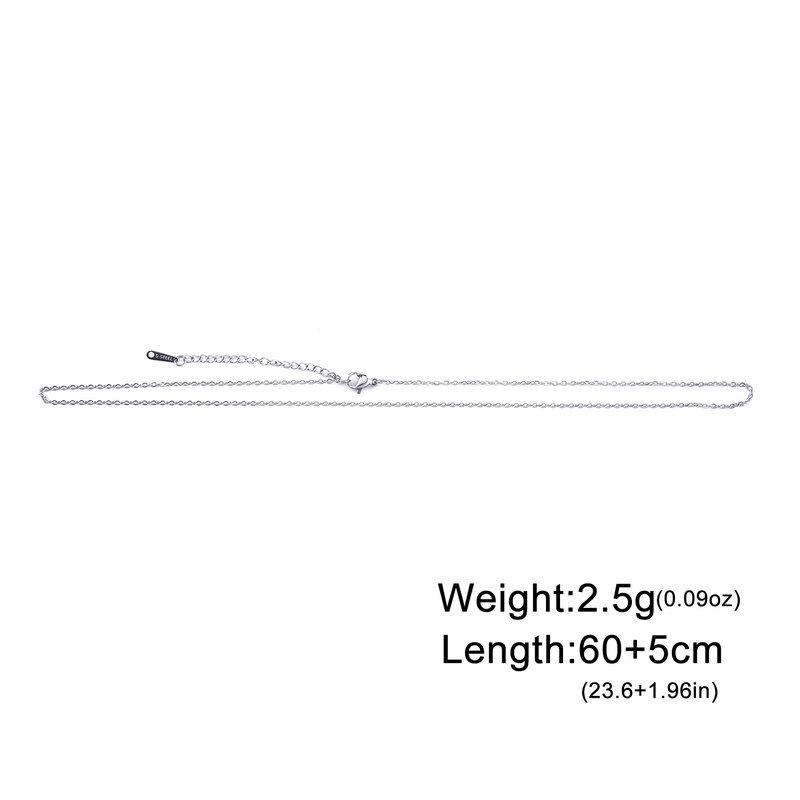 Silver Cross Pendant Necklace Delicate Clavicle Chain DIY Universal Fine Link Extension Jewelry For Women