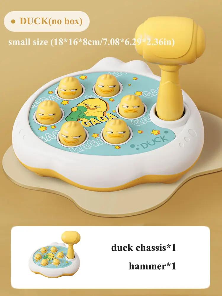 Montessori Learning Game Duck/Frog/Pig Baby Toy  Educational Puzzle Gift for 12 24 Months Toddler Boy/Girl with Hammer