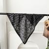 Polka dot silk scarf square scarf high-end new versatile decorative scarf scarf scarf neck cashew flower scarf shawl can be used as a tube top