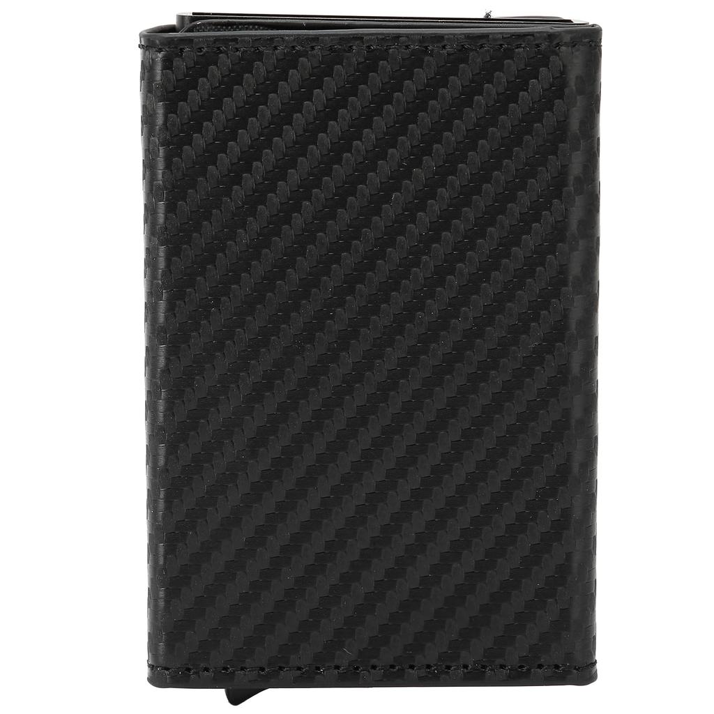Automatic Business Card Holder Anti Theft Credit Card Case Bag Wallet with Zipper