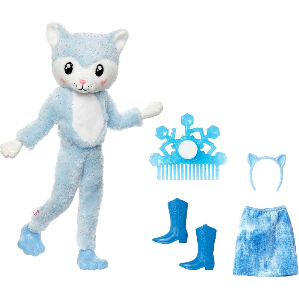 Barbie Cute Up! Husky Costume Doll for Dress-Up Play Ages 3+