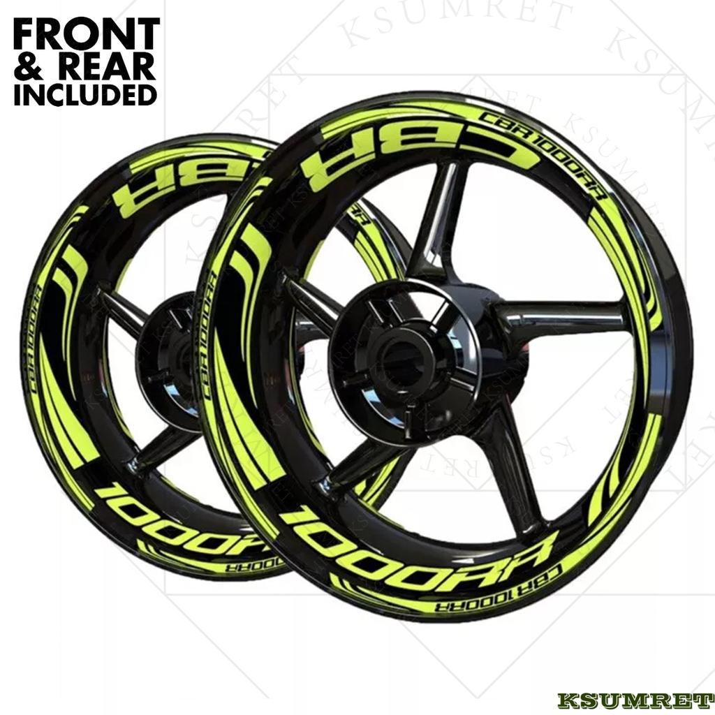 Vinyl HONDA CBR1000RR Wheel Sticker HONDA CBR1000RR Logo Motorcycle Rim Decal Stickers Set 9