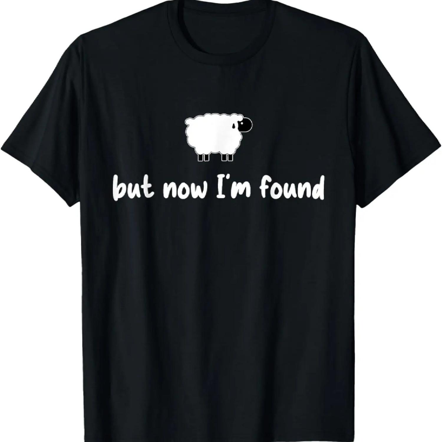 But Now I m Found, Retro Christian, Sheep Christian T-Shirt XXXXXL чёрный