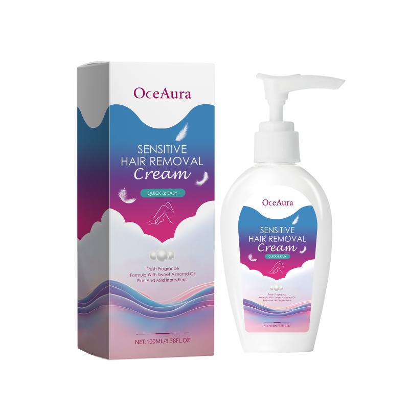 Sensitive Skin Hair Remover Cream Smooth Gentle Long Lasting Moisturizing Depilatory for Legs Body Arms Underarms