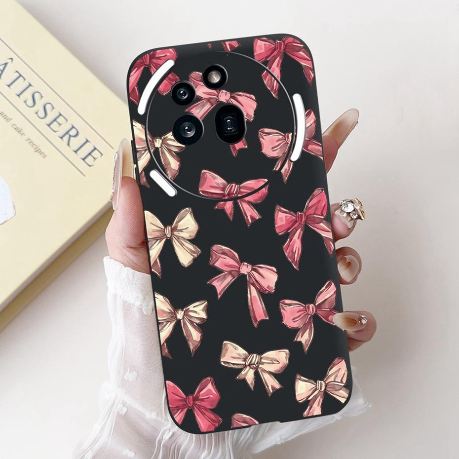 Beautiful Floral Painting Phone Case For Nothing Phone (3a) Pro Black Silicone Soft Cover For Nothing Phone3a 3a Pro Bumpers
