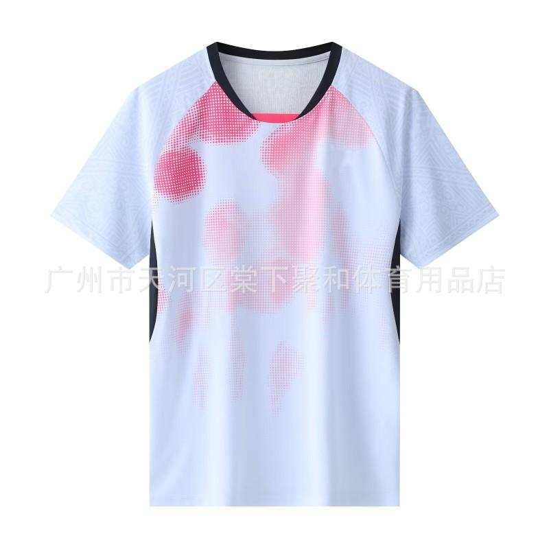 Quick-Dry Breathable Badminton Shirt Men Women Kids Training Competition Sportswear Short Sleeve