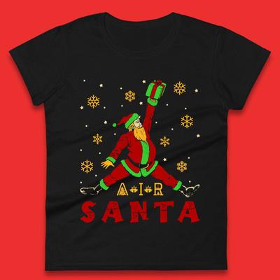 Air Santa Christmas Womens T-Shirt Mens Tops Tees Unisex