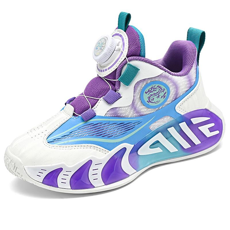 28-40 Kinder Übergröße Bequeme Atmungsaktive Modische Sport- und Freizeitschuhe High Top Basketballschuhe