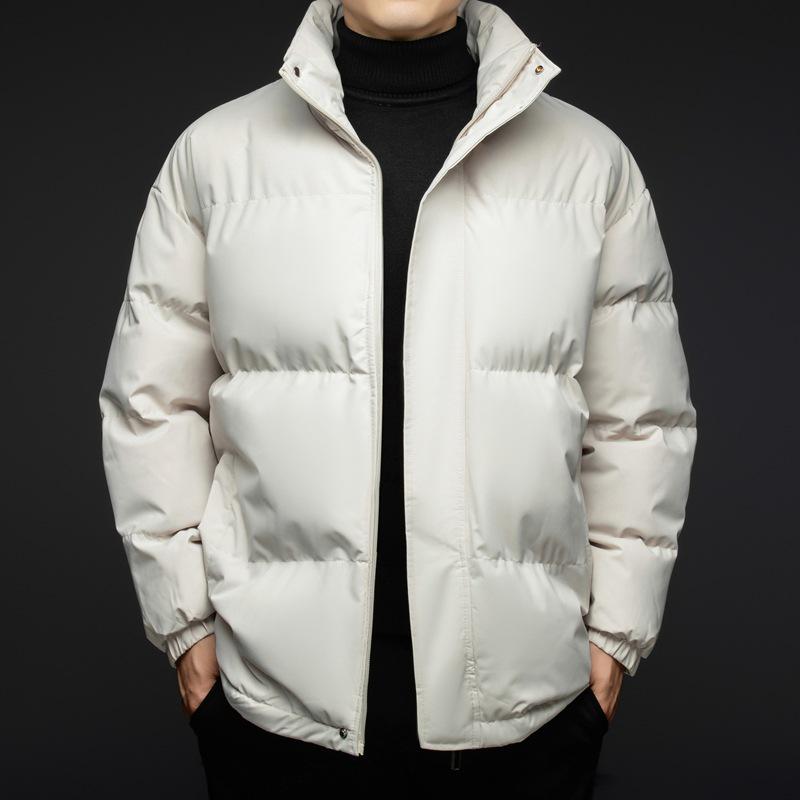 

Men s Winter Korean Style Stand Collar Thick Cotton Jacket XXXL