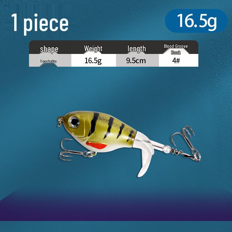 Floating Surface Tractor Lure for Freshwater Fish: Mandarin, Bass, Black Carp - Remote Casting Artificial Bait