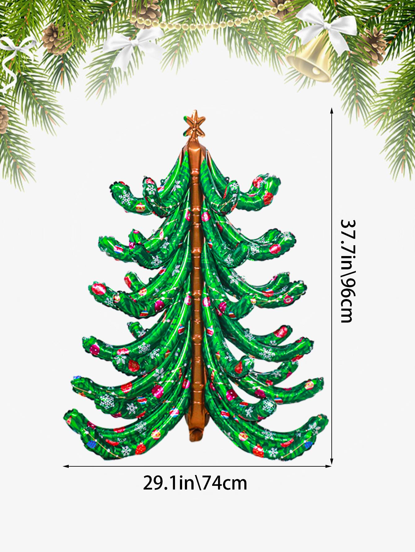 

1 шт 6D зеленые фольгированные шары в виде елки для украшения рождественской вечеринки, дня рождения, кануна Нового года, Рождества, праздничной вечеринки Other