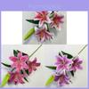 3d31w Faux Lily Flower With 3d Printing For Home Decor And Photography Props