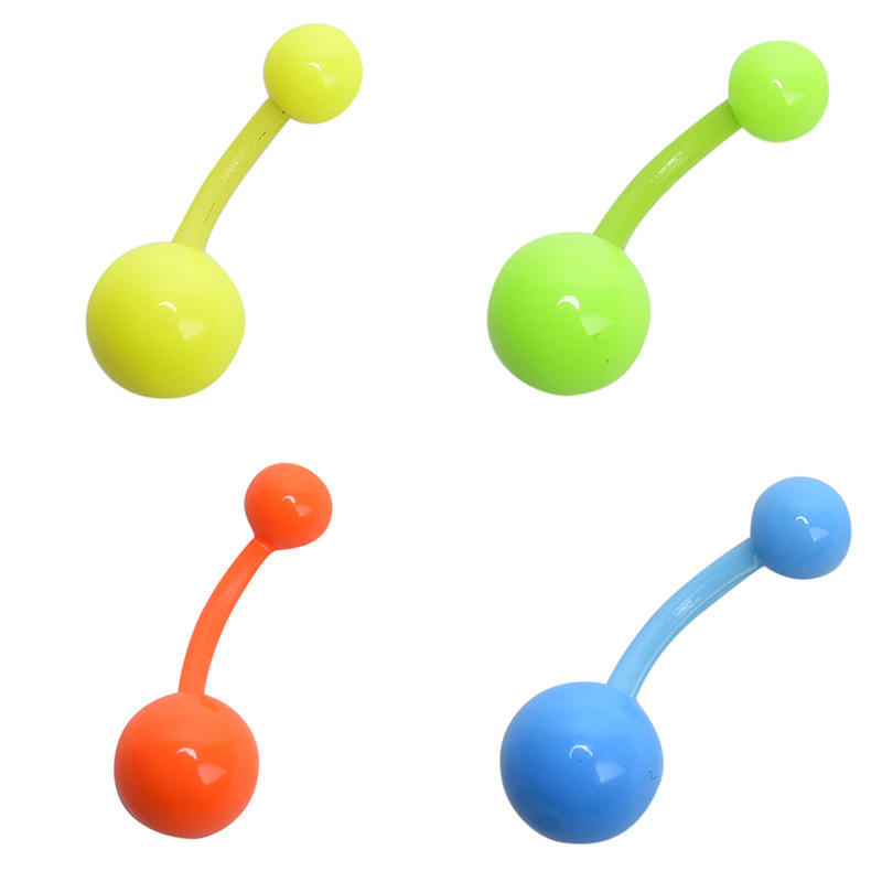 12 szt. elastycznych kolczyków do pępka, mieszanych kolczyków do pępka, biżuteria do ciała