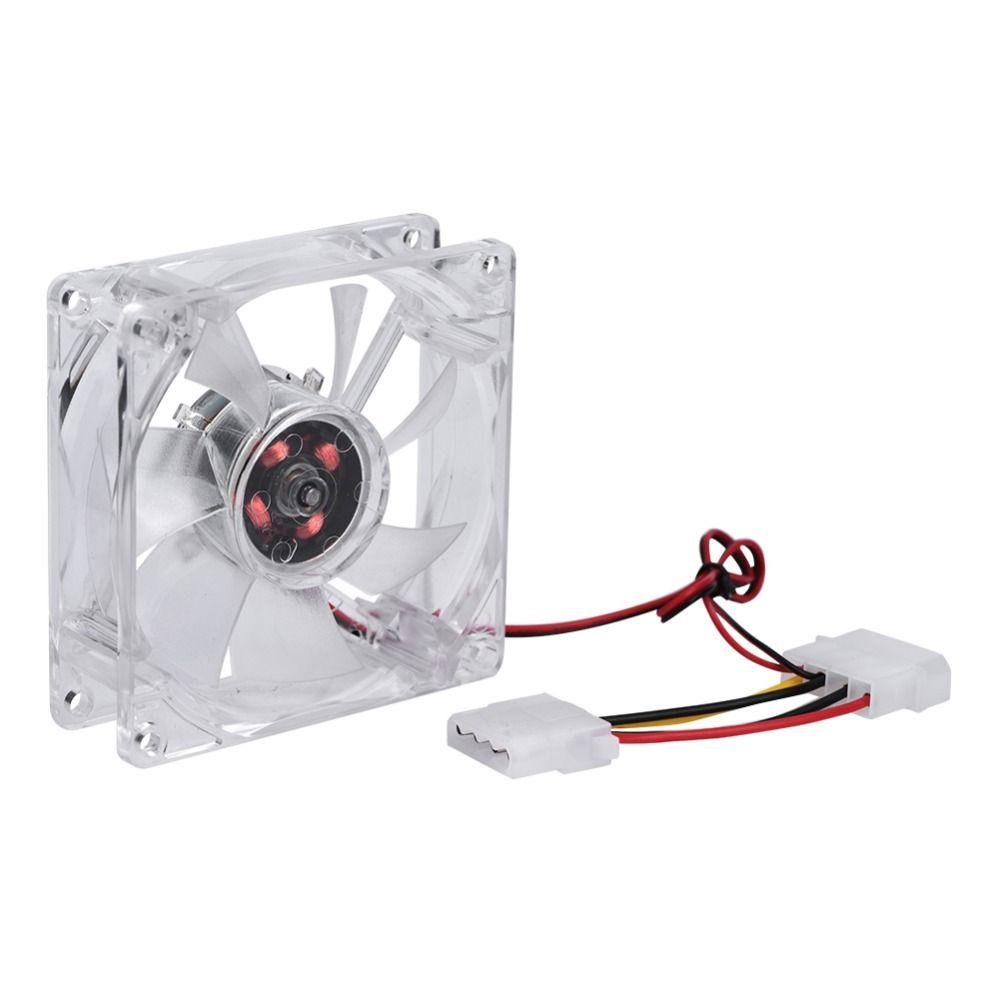 Durable 80mm LED Cooling Fan 4Pin 12V PC Case Fan Blue/Colorful Case Cooling Fan PC Case