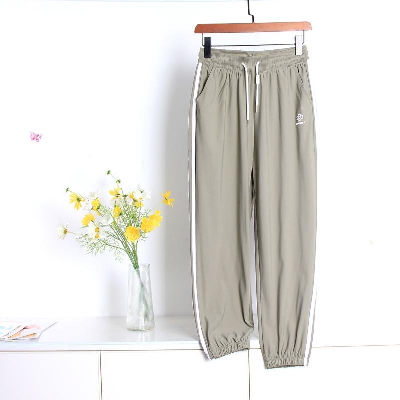 Quick-drying Sweatpants Women's Summer New Splicing Side Striped Leggings Casual Loose Outdoor Sports Pants