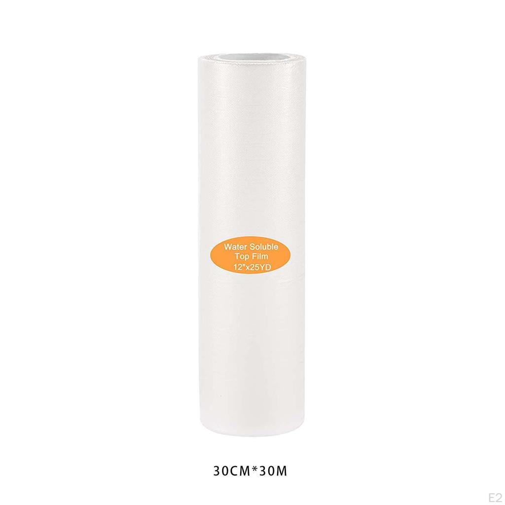 Clear Water Soluble Embroidery Film for Delicate Fabrics