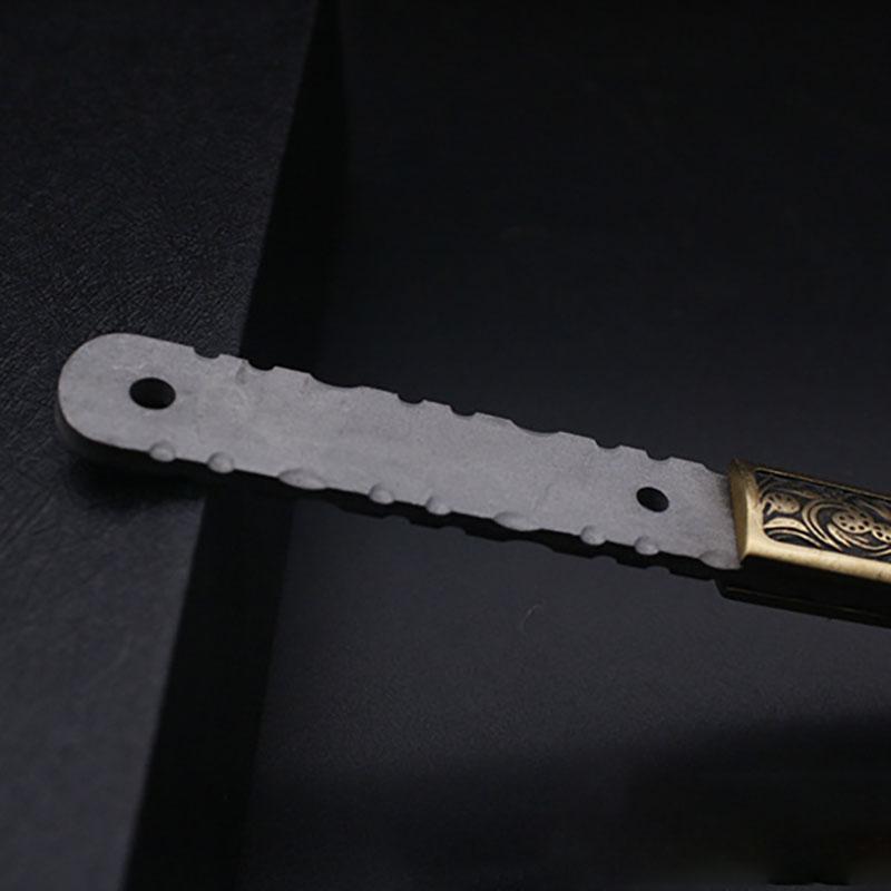 Damascus Steel Fixed Blade Knife Billets DIY Puerh Tea Needles Teaware Tool Part Accessories Gift for Men