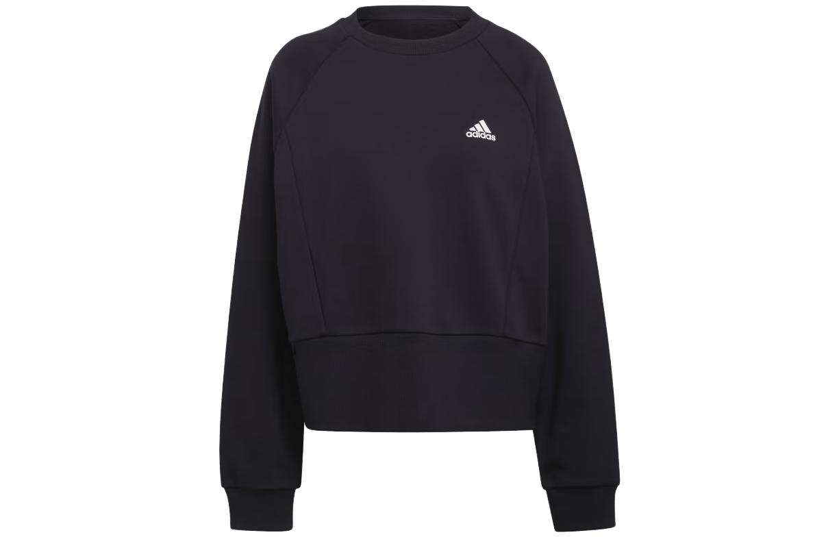 

Adidas Sweatshirts Women s Black Crew Neck Moderate Regular HA6622 XXL