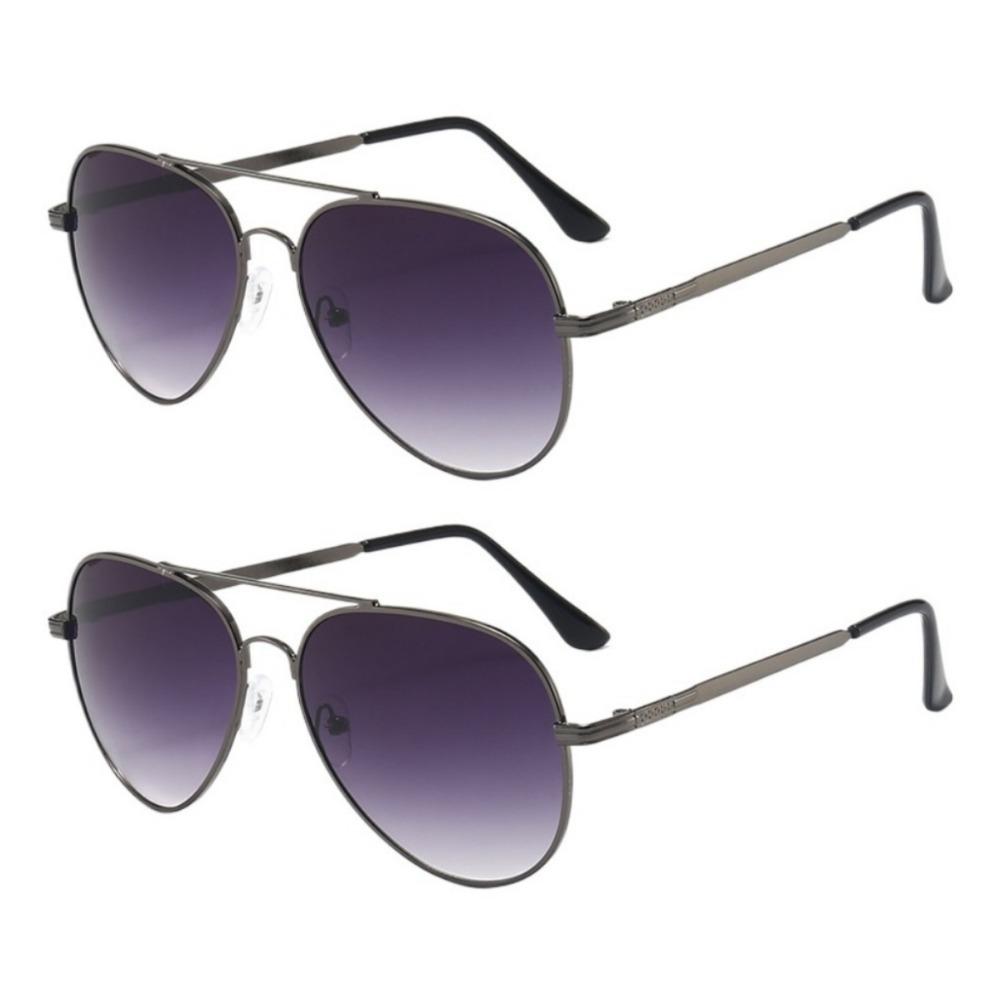 2PCS Driving Sun Glasses for Men Women Classic Aviator Sunglasses UV Lens Retro Sunglasses
