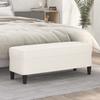 Vidaxl Bench, Cream, 100X35X41 Cm, Upholstered with Faux Leather