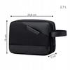 Men's Black Waterproof Compact Stylish Modern Functional Hand Pouch 2.7 L Arctic Hunter K00691black