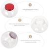 5Pcs Round Candy Jar for Christmas Party Favors Treats Storage Container Gift Packaging Box Holiday Dessert Display