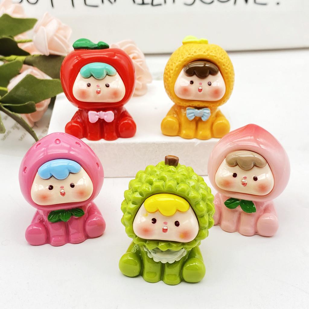 Blind Glowing Fruit Bag Peach Durian Orange Strawberry Apple Decoration Toy