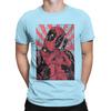 Deadpool Closed Hand Heart T-Shirts Men Disney Amazing Pure Cotton Tees Short Sleeve T Shirt 4XL 5XL Clothing
