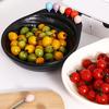 Fruit Bowl with 6 Colorful Fruit Forks Large Capacity Spiral Bottom Bowl with Fork Storage Hole for Snacks And Parties