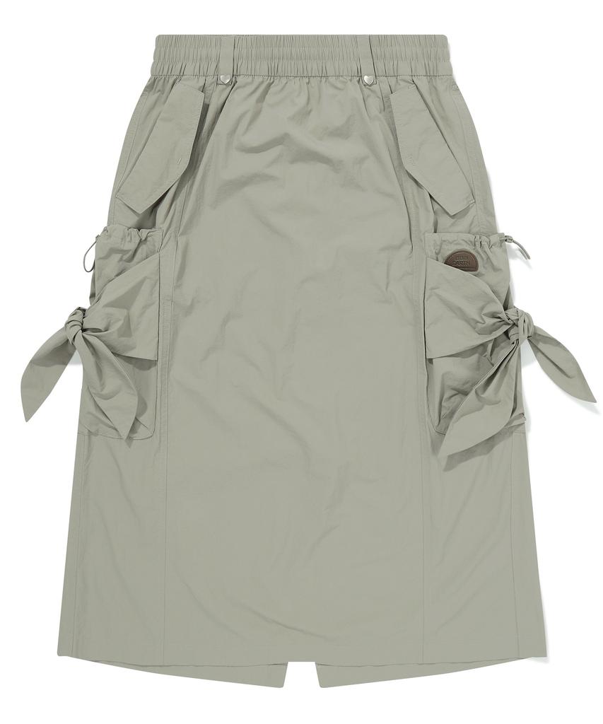 Bbc Earth Rough Ribbon Skirt Light Khaki
