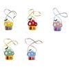 Stylish Mushroom Themed Mini Bag for Girls Fashion Shoulder Purse PU Leather with Secure Zippered