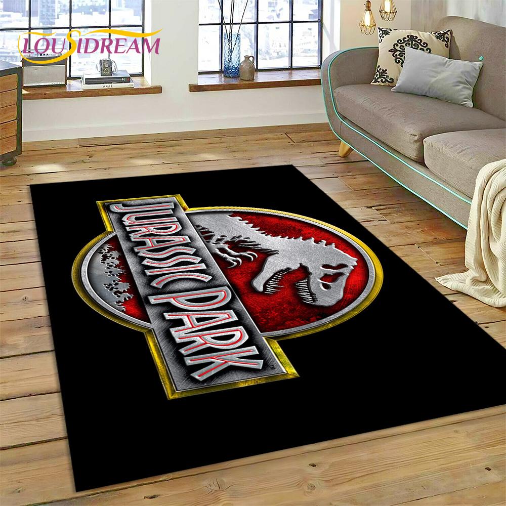 Tappeto Tappeto Tappetino Decorativo Antiscivolo per Soggiorno Camera da Letto, Tappetino per Porta, Decorazione per Divano, Tappeto Cartoon 3D Dinosauro Parco Giurassico Dino