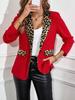 Women's Autumn Winter Leopard Print Suit Women's Suit