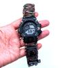 Corda per ombrello orologio impermeabile multifunzione sopravvivenza all'aperto Braccialetto corda per ombrello regolabile orologio avventura campeggio all'aperto