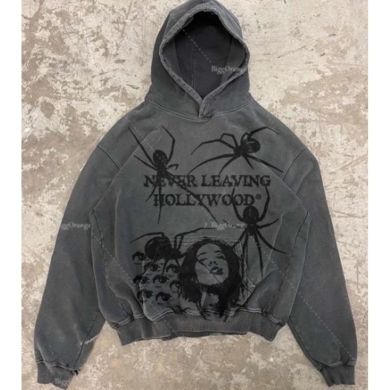 Sweat à capuche unisexe surdimensionné Streetwear Impression 3D Manches longues Pull Haut décontracté Adolescents Adultes