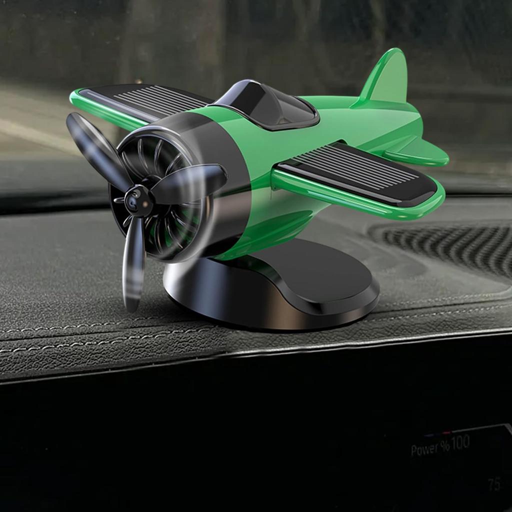 Solar Powered Car Decoration, Dashboard Decoration, Rotating Drifting Fan Collectible for Men and Women