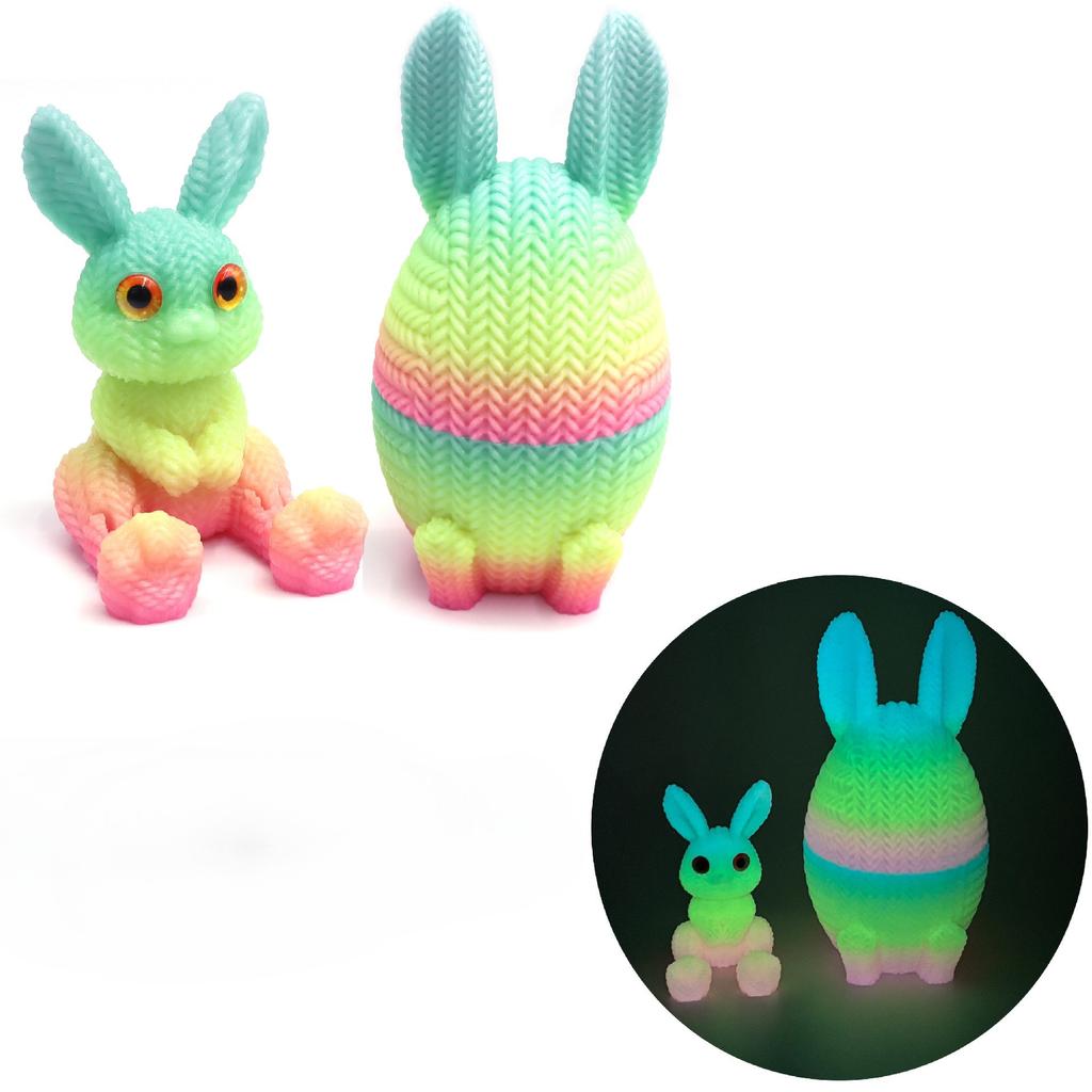 3D Printed Easter Eggs Easter Tabletop Decoration Classroom Prize Supplies For Bookcase Window Sill Bookshelf Display Cabinet