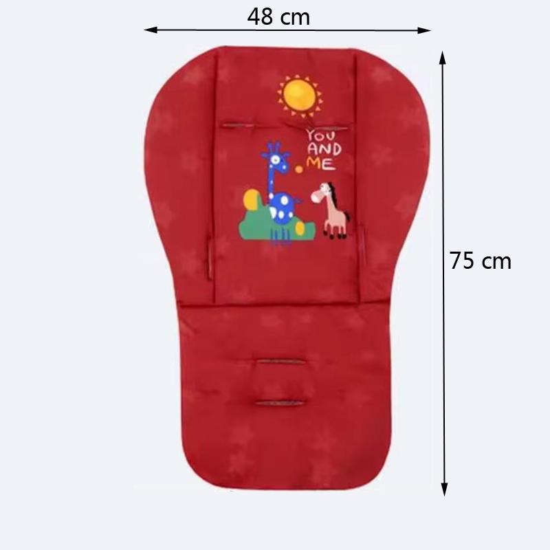 Cartoon Printed Pattern Stroller Seat Cushion Four Seasons Universal Children Dining Chair Cushion Baby Stroller Cotton Pads