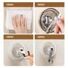 New Bathroom Kitchen Suction Cup Hooks Traceless Adhesive Hang Towels/Clothes Shower Hooks Reusable Clothes Hook