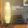 LED Paper Vertical Lampshade Rectangular White Floor Lamp Shades for Bedside Room Decorative Light Cover Iron Material